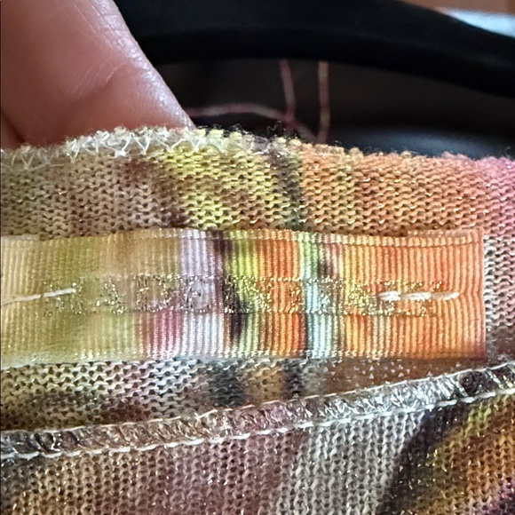 Artistic Multicolor Long Sleeve Women's Top - Picture 7 of 8